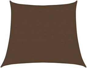 vidaXL barna trapéz alakú HDPE napvitorla 160 g/m² 4/5x4 m