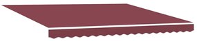 Behúzható napellenző Burgundi Vörös 400x300 cm szövet