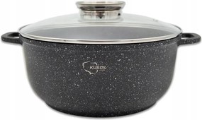 Fedéllel ellátott fazék aromásítóval Márvány 22 cm – Ideális főzéshez