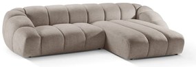 Bézs sarokkanapé (jobb oldali) Diana – Micadoni