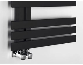 Sapho - Fürdőszobai radiátor SILVANA 561W/230V 50x123 cm matt fekete