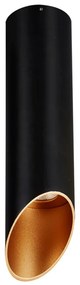 ITALUX SLC78008-S-BL-GO ARGON Hengeres Mennyezeti Lámpa Fekete LED IP20