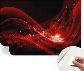 Dekoratív öntapadós fotótapéta Hálószobába Piros örvény 152x104 cm