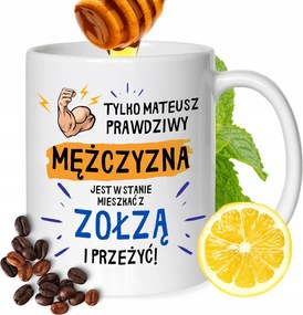 Bögre Máté Barát Férj Nyomtatott Ajándék Fehér 330ml