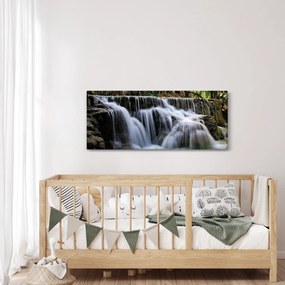 Egy kép a vízesésekről a dzsungelben (120x50 cm)