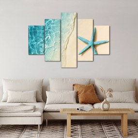 Kép - Tengeri csillag a tengerparton (150x105 cm)