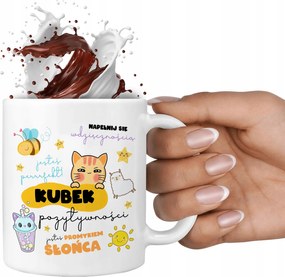 Bögre Fehér 330ml Pozitív Pozitív Bögre Vicces Ajándék Mix Minták