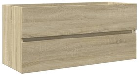 Sonoma tölgy szerelt fa fürdőszobai mosdószekrény 100x38,5x45cm