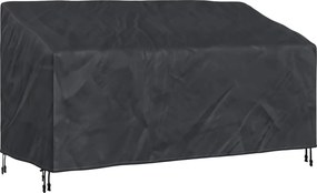 vidaXL Kerti Pad Borító Fekete 175 x 85 x 65 / 94 cm 420D Oxford Szövet