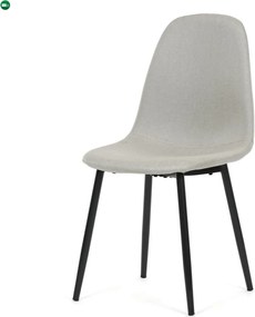 Jídelní židle, krémová, látka, CT-V2972 CRM2