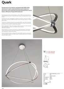 Redo 01-2251 - LED Dimmelhető csillár zsinóron QUARK LED/43W/230V 3000K króm