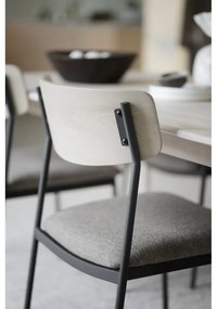 Bézs-natúr színű étkezőszék szett 2 db-os Maymont – Rowico