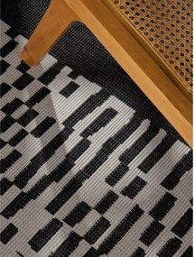 Fekete-krémszínű kültéri-beltéri szőnyeg 120x170 cm Haringey Acacia – Ted Baker