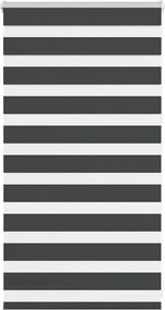 vidaXL zebrafüggönnyel fekete szövetszélesség 75,9 cm poliészter