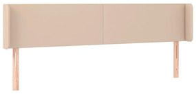 cappuccino műbőr szárnyas fejtámla 203x16x78/88 cm