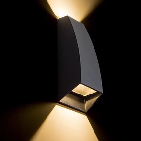 RENDL PIA fali lámpa antracitszürke 230V LED 2x3W IP54 3000K