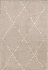 Bézs plüss szőnyeg, prémium minőség 80x150 cm