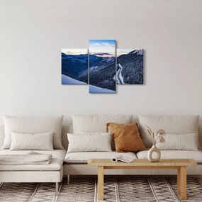 Egy havas lejtő képe (90x60 cm)