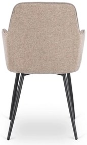 Elegáns Karosszék Bézs Színben.BRESSO 2