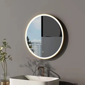 Rea, LED tükör 90cm arany kerettel MMJ, HOM-02504
