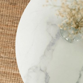 Asztal fehér márvány színben AGNES
