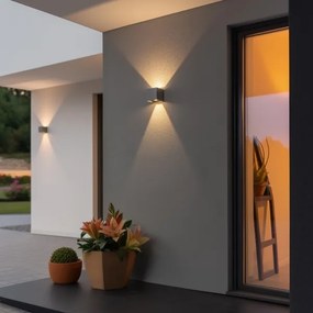 Brilagi - LED Kültéri fali lámpa CUBE LED/6W/230V szürke IP54