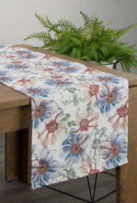 Flore tavaszi asztali futó Kék 40x180 cm