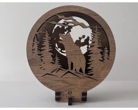 Li-Go 23574/DUB2 - LED dimmelhető asztali dekoráció LED/12W/230V 20x22 cm tölgy