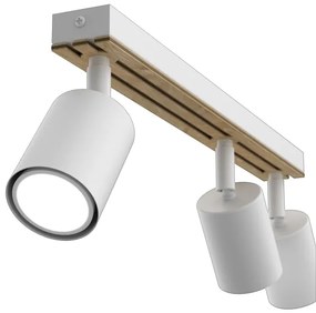 Spotlámpa TERRA 3xGU10/8W/230V fehér/tölgy