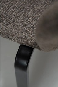 Barna kárpitozott étkezőszék Heap – DAN-FORM Denmark