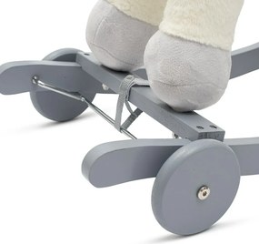 Baby Mix Hintaló játék dallammal és kerekekkel Unicorn fehér, 64 x 35 x 60 cm