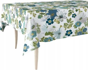Cerata Vastag Abrosz Fehér Tavaszi Színes Virágokkal 140x240