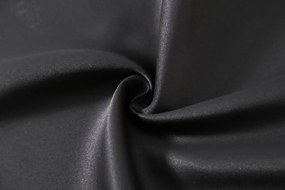Függöny OXFORD LIGHT 140x250 cm, fekete Felfüggesztés: Hullámos sínszalag