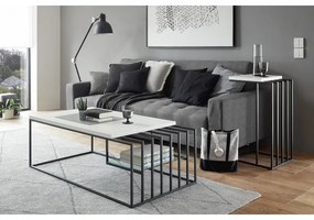 ZAIRA fehér dohányzóasztal