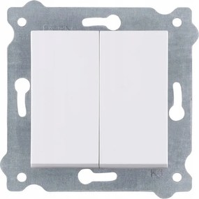 Exen Dupla gyertyatartó kapcsoló Kontakt kapcsoló Fehér 202/01E