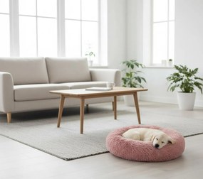 Ponchik kerek kutyafekhely, 50 cm, rózsaszín