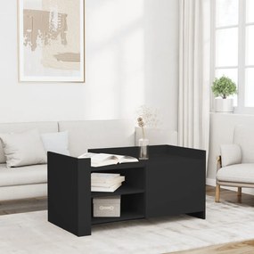 Fekete szerelt fa dohányzóasztal 100 x 50 x 50 cm