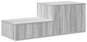 Szürke Sonoma Tárolószekrény 103x41x40 cm Mérnöki Fából