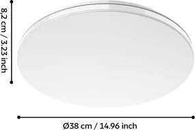 Eglo 300833 - LED RGBW fényerőszabályozható mennyezeti lámpa MALTIGNANO-Z LED/18,5W/230V átm. 38 cm + távirányító