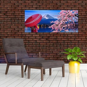 Kép - Kilátás a csúcsra, Japán (120x50 cm)