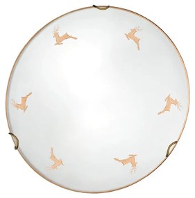 Kolarz 731.11.4.150-Fali lámpa NONNA 1xE27/60W/230V átm. 30 cm szarvas rózsaarany