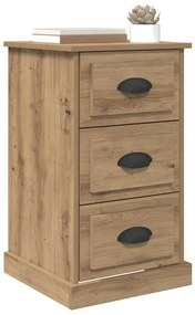 vidaXL Éjjeliszekrény fiókkal Artisan tölgy 39 x 39 x 67,5 cm Faanyag