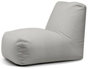 Világosszürke buklé babzsákfotel Tube – SLOWDOWN