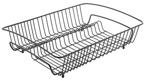 Rectangular Lava fekete rozsdamentes acél edénycsepegtető - Metaltex