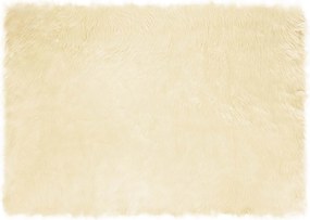vidaXL Műgyapjú Szőnyeg Tafalla Krém 140 x 200 cm Poliészter