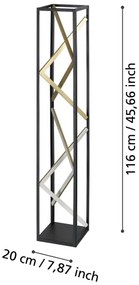 Eglo 390419 - LED Dimmelhető állólámpa PENELA LED/23W/230V 2700-6500K + távirányító