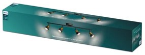 Philips - Spotlámpa CONDUIT 4xGU10/5W/230V fekete/réz