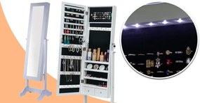 Tükrös ékszertartó szekrény