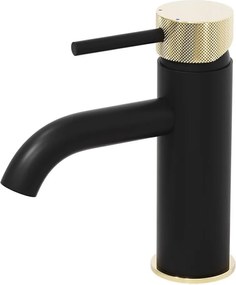 Mosdócsaptelep ANHOLT 15,6 cm fekete/sárgaréz