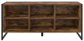 Cipőszekrény tárolóval Füstös tölgy 60 x 35 x 44 cm Faanyag